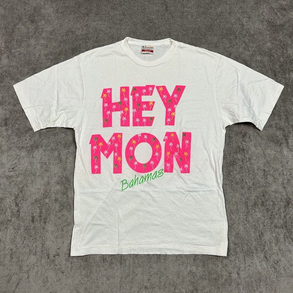 Vintage T Shirt Adult XL 90s Single Stitch Bahamas Neelys Nassau